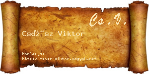 Csősz Viktor névjegykártya